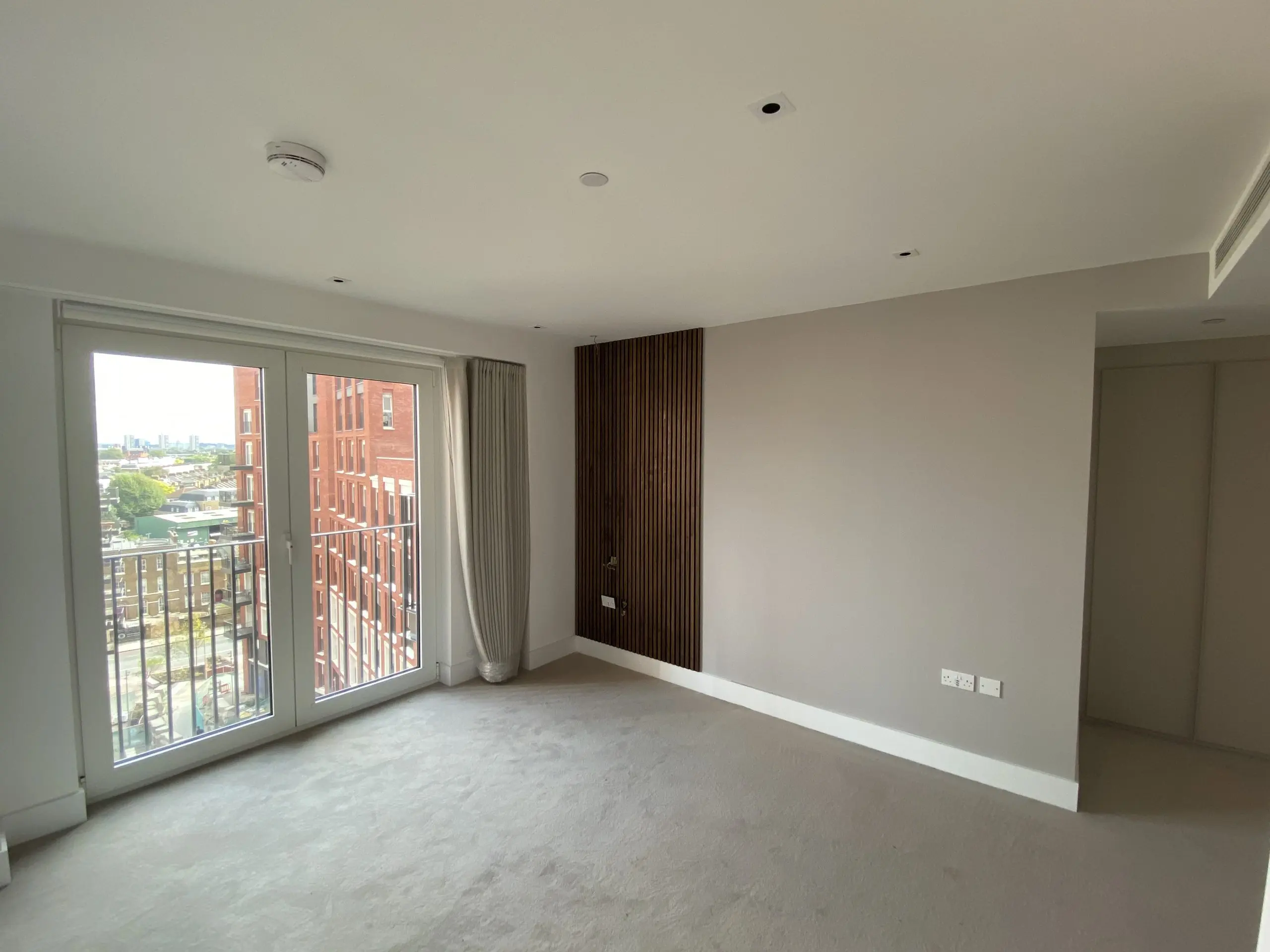bedroom feature wall battersea london
