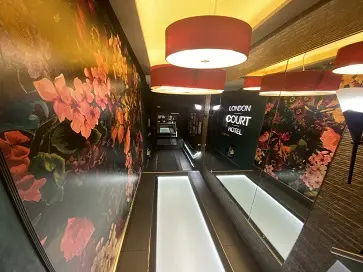 Ted Baker Wallpaper and Muraspec Silk Installation Ted Baker Wallpaper installation at London Court Hotel Kensington by Painters Decorators London